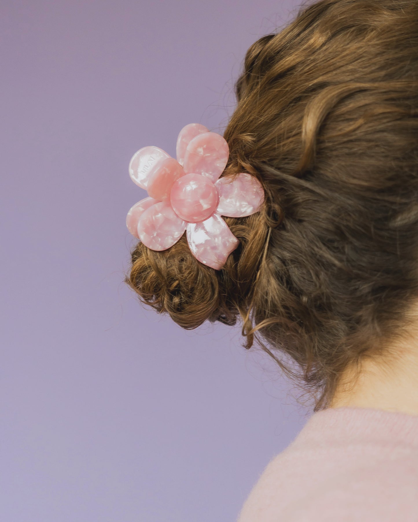 Haare Clip Blume Pink