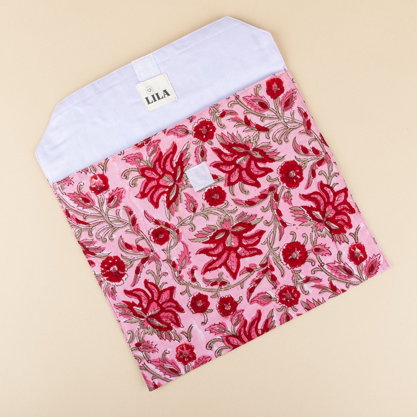 Tote Bag - Pink Red - Orange - Zipper - No.6