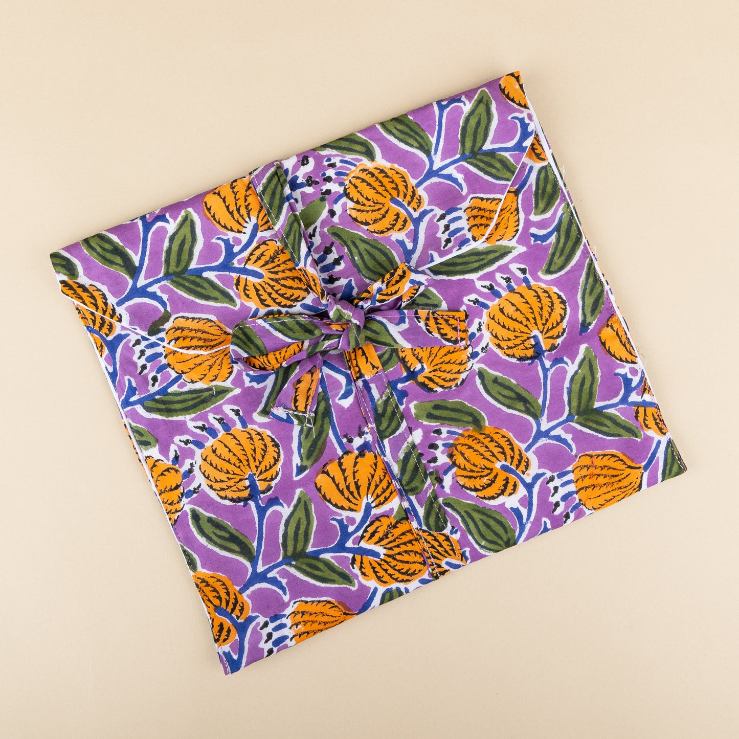 Tote Bag - Groen - Lila - Rits - No.7