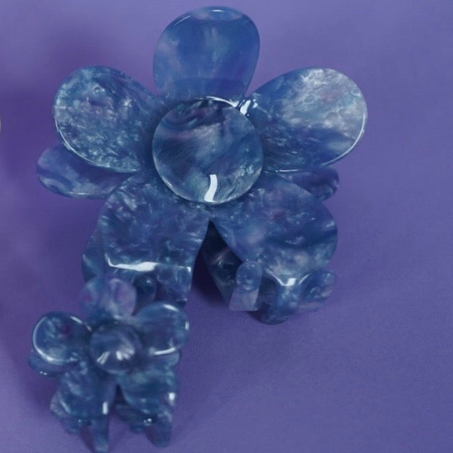 Hairclip Flower Ocean-small