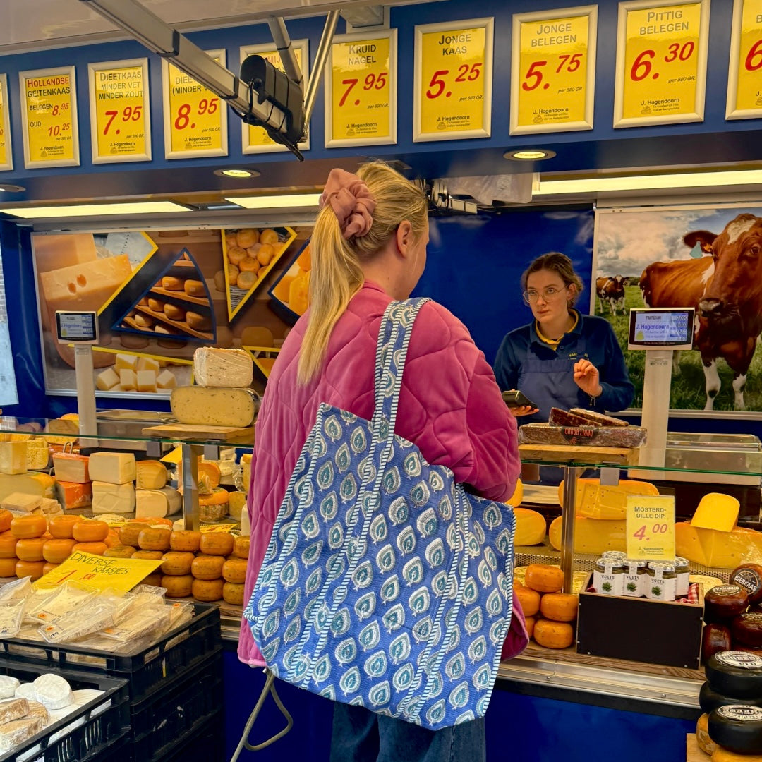 Cabas - Bleu cobalt - Vert - N°22