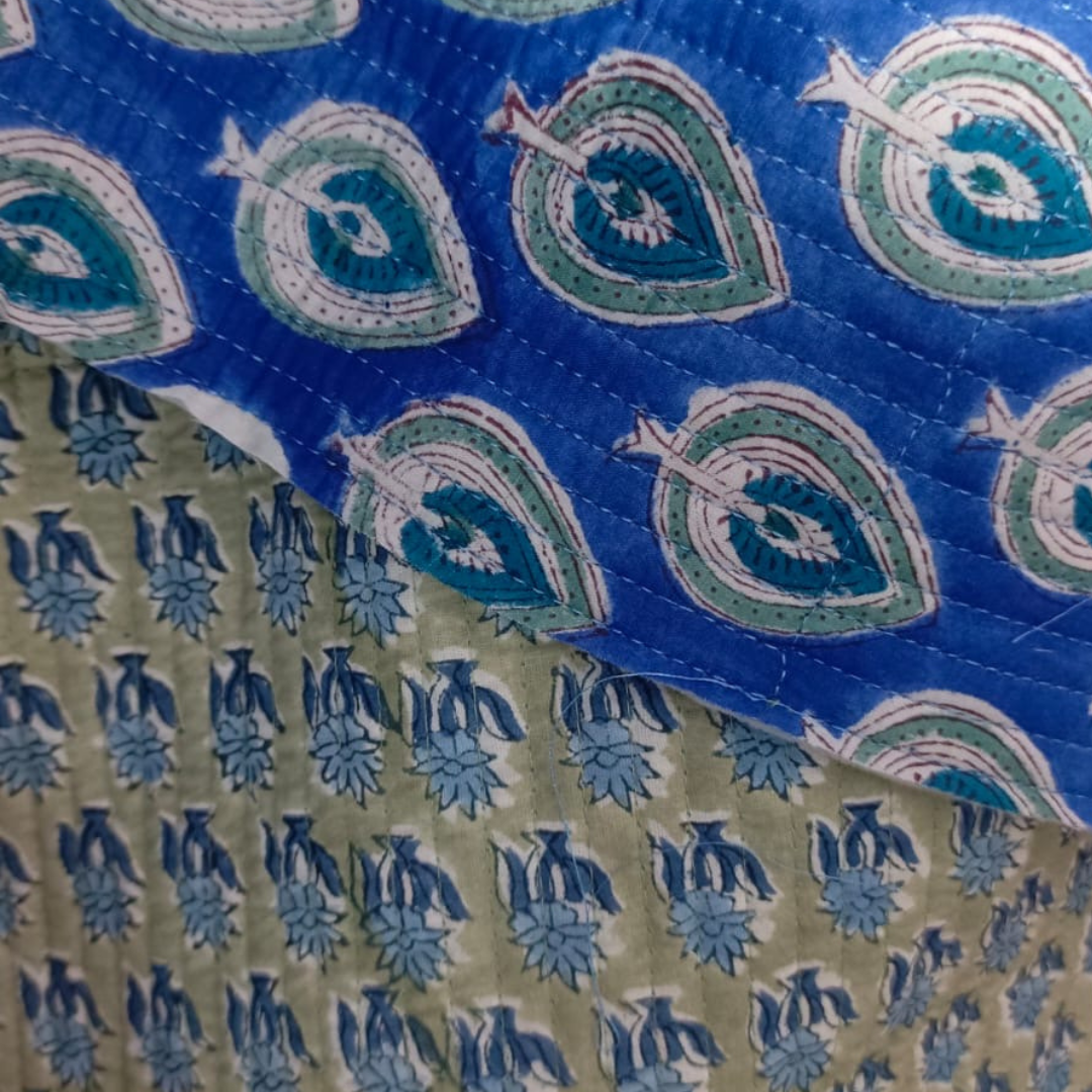 Cabas - Bleu cobalt - Vert - N°22