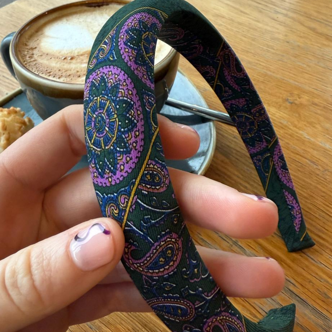 Tie Haarband Dark Green Lilac