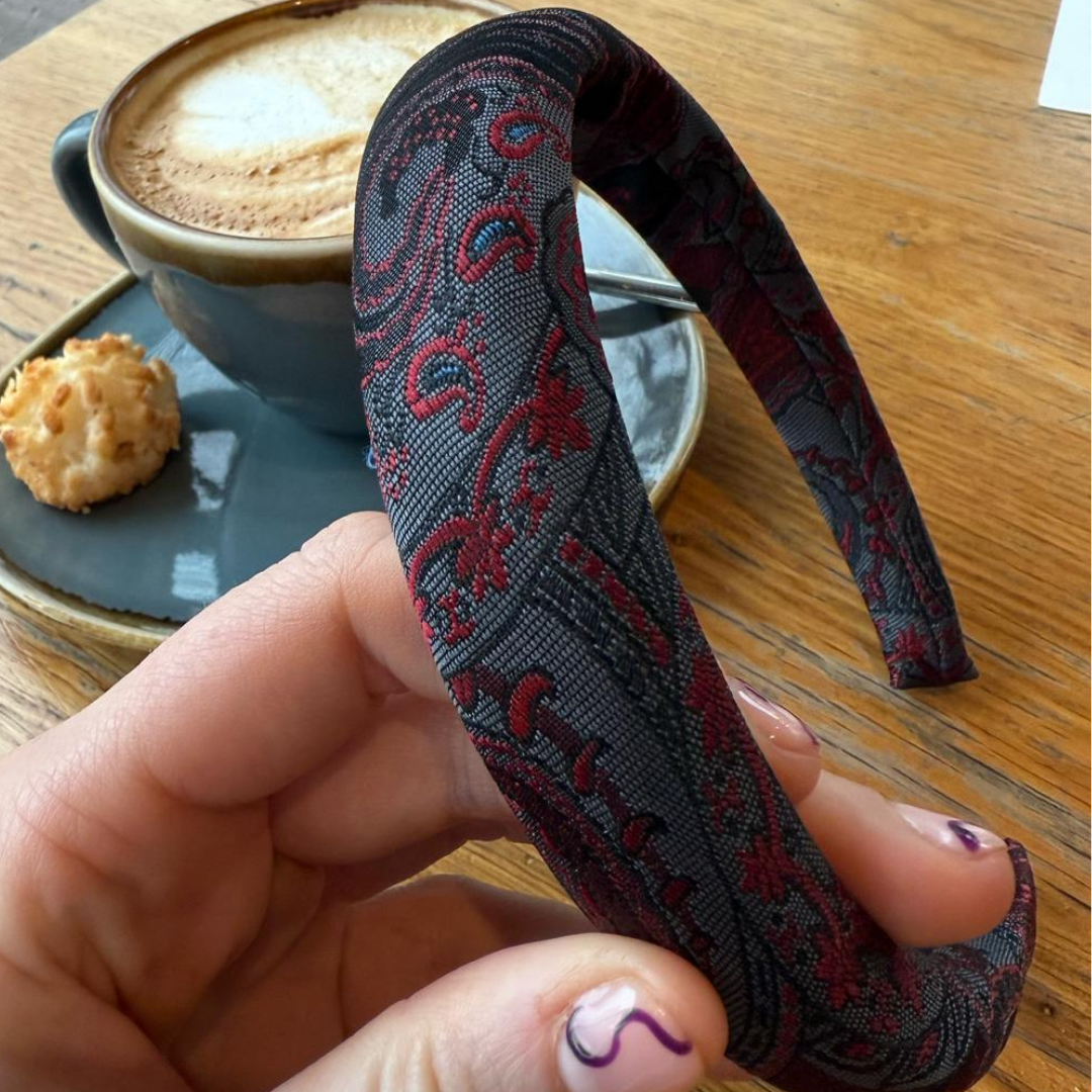 Stropdas haarband- Grijs