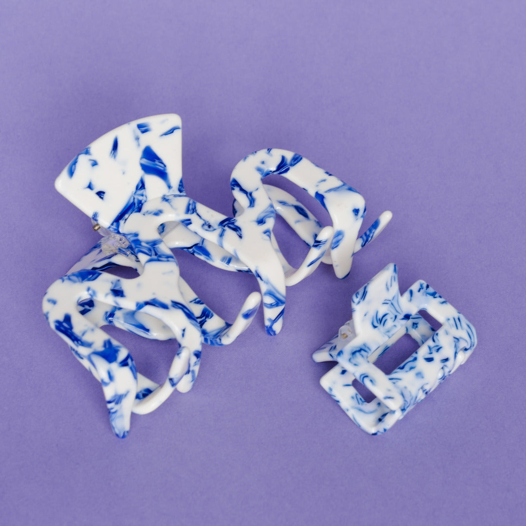 Hair clips Delft Blue
