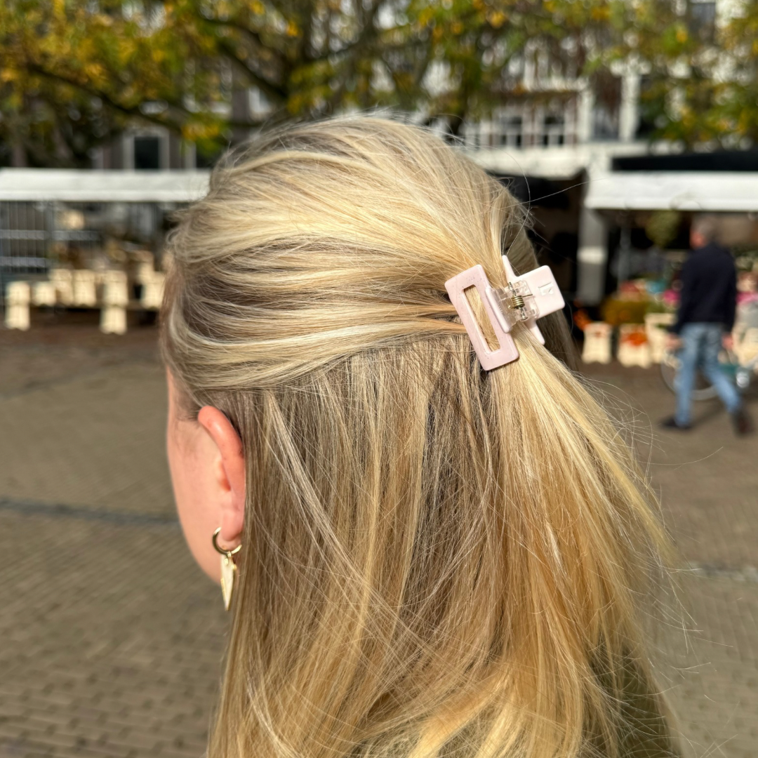 Hair clip Pink glitter