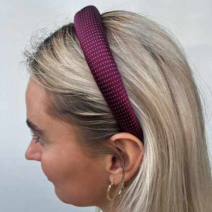 Tie headband - Cherry red