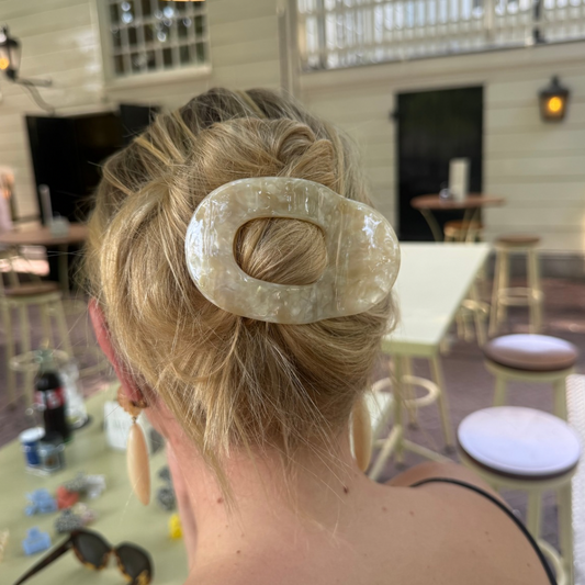 Platte haarclip - Zomerzon