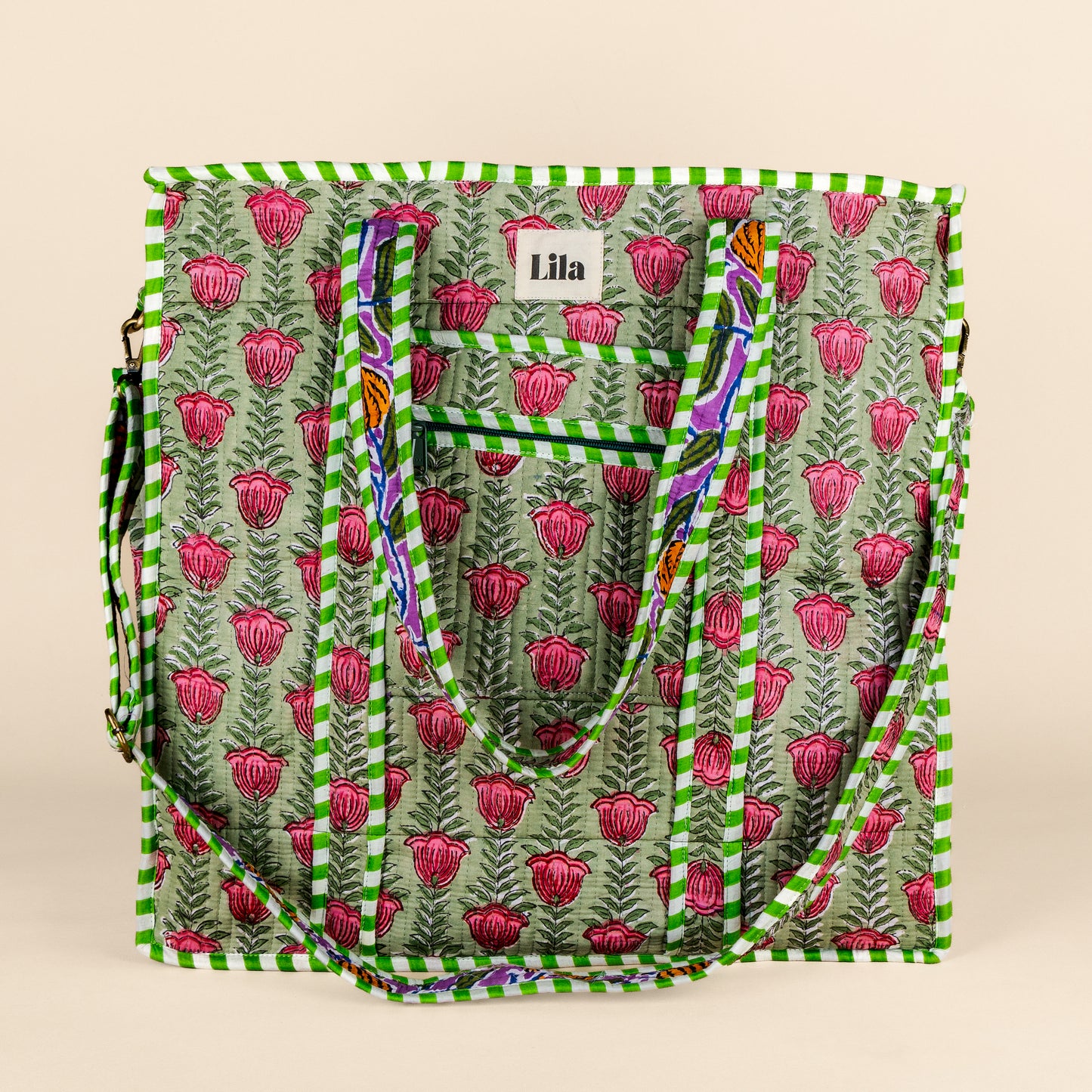 Organised Tote - Groen - Inclusief toilettas- no.3