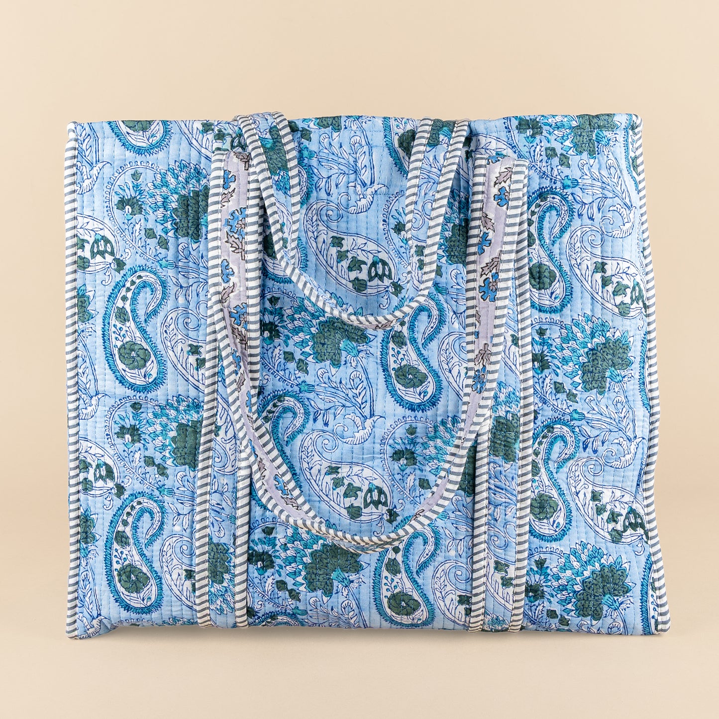 Tote Bag - Bleu clair - Gris - No.21