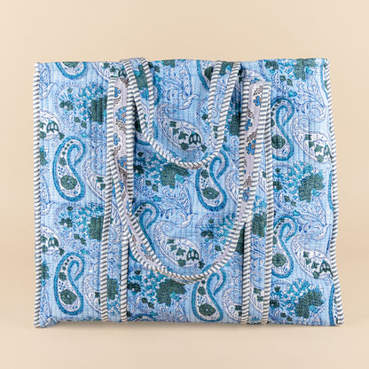 Tote Bag - Bleu clair - Gris - No.21