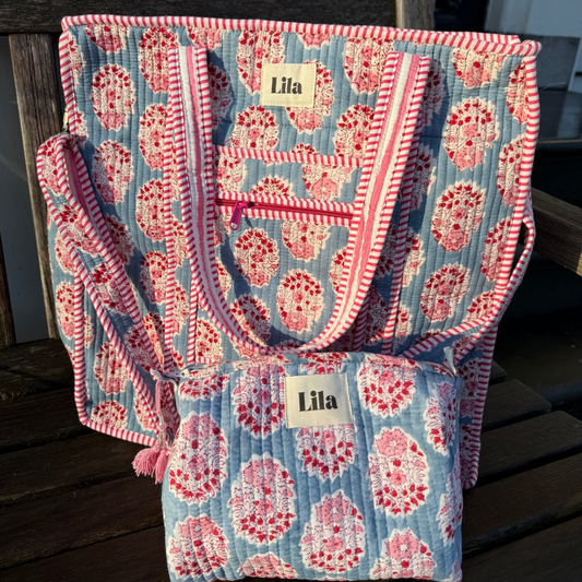 Organised Tote - Blauw - Roze - no.3