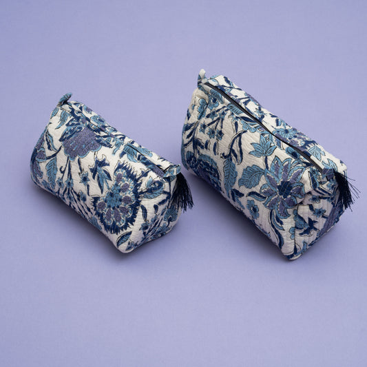 Toilettas setje - Delftsblauw