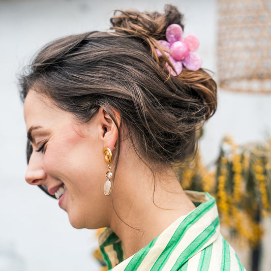 Hair Clip Flower - Pink