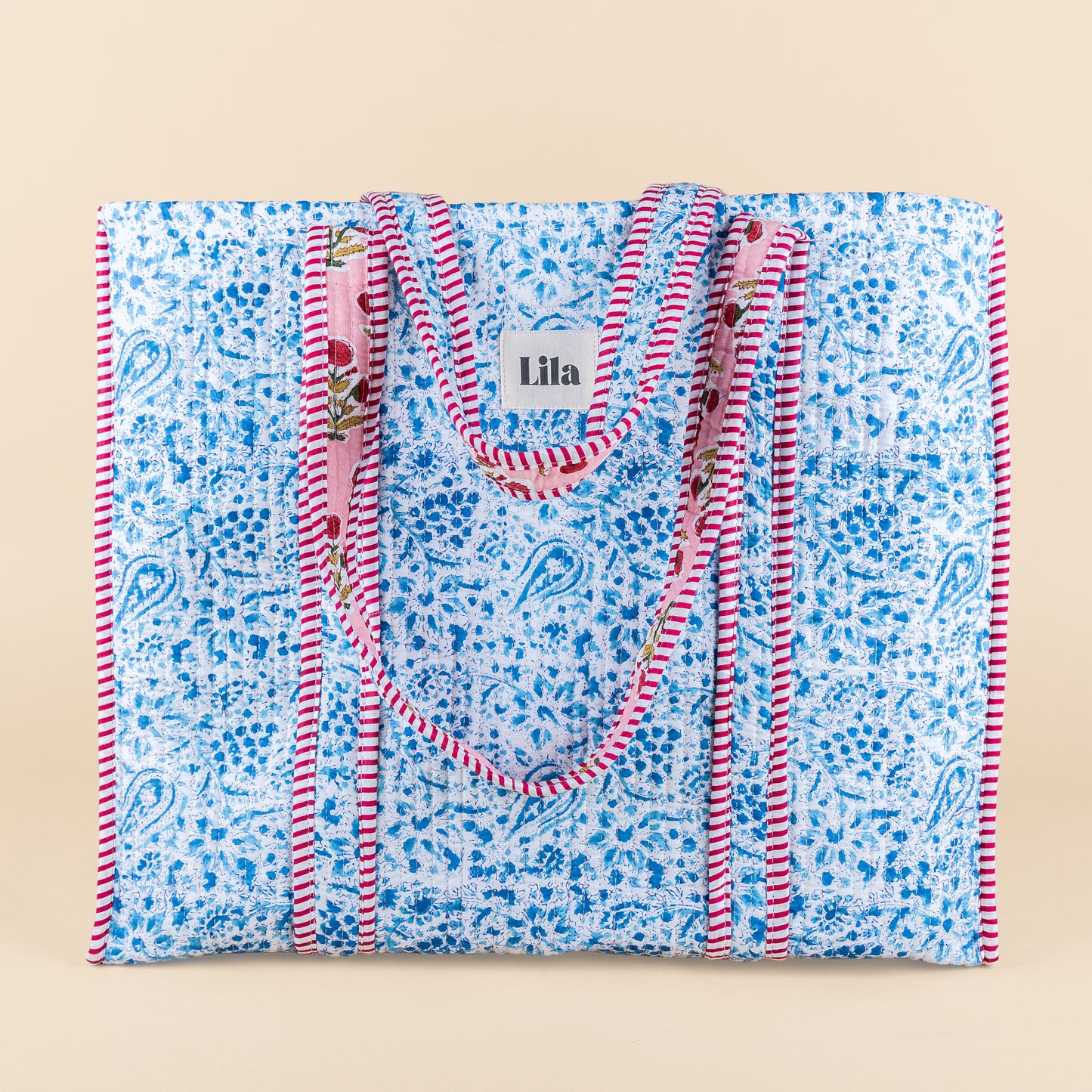 Tote Bag - Blauw - Roze - No.10