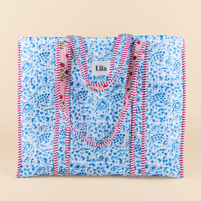 Tote Bag - Blauw - Roze - No.10