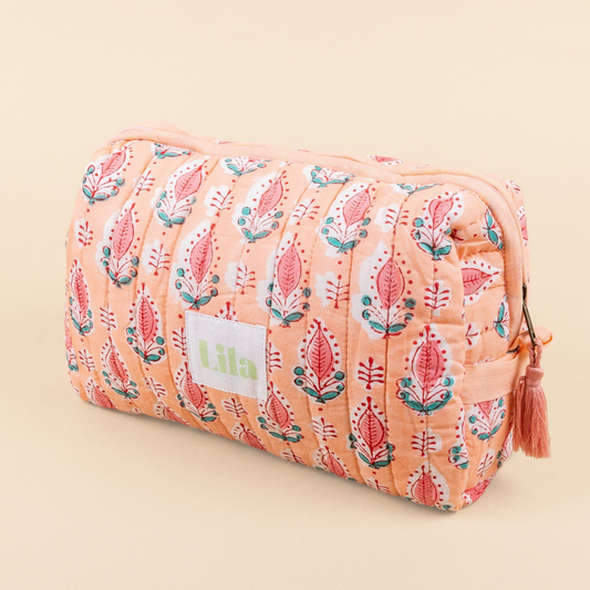 Toilettas - Perzik - Zacht Oranje - Groot